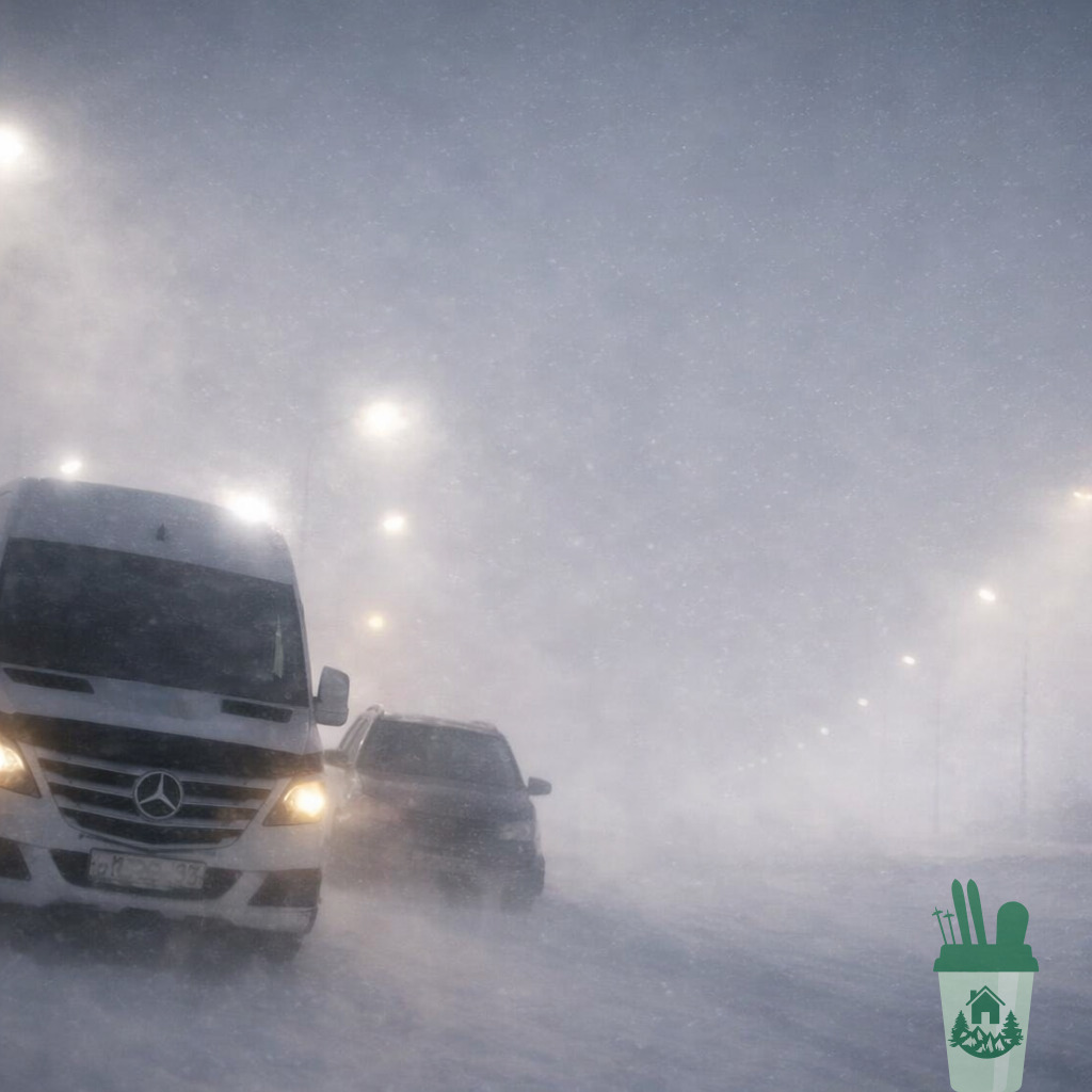 Погода в Шерегеше: буран, мороз, отмена мероприятий