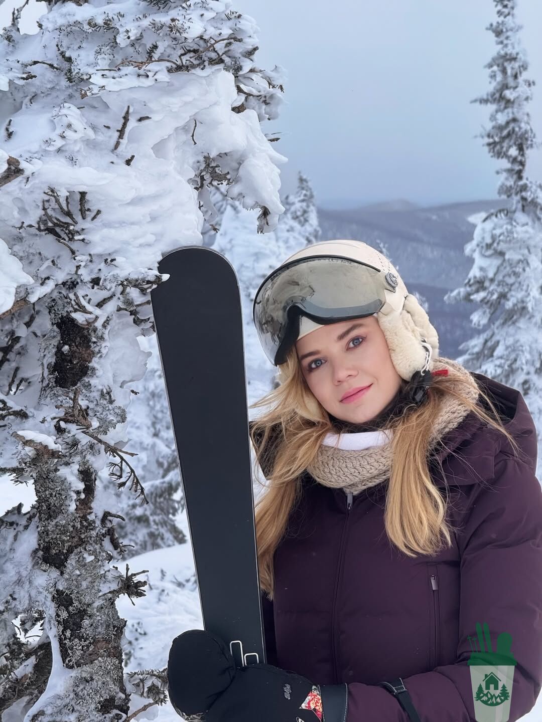 Телезвезда Алла Михеева приехала отдохнуть в Шерегеш